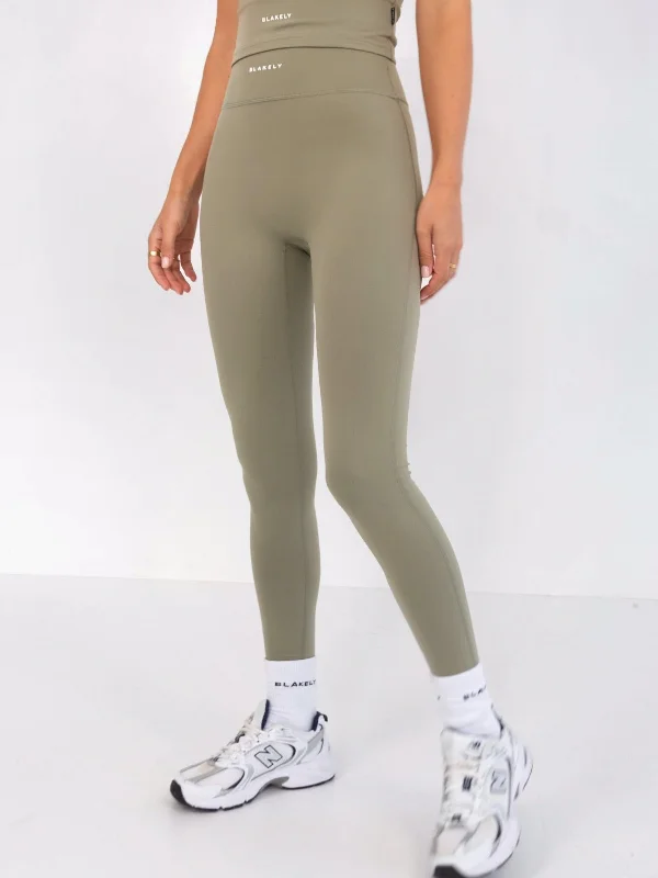 Ultimate Soft Leggings - Olive Comfortable Fleece-Lined Leggings