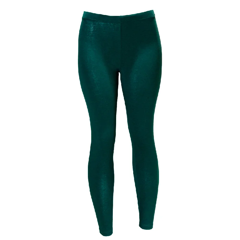 Dark Green Long Legging Elegant Casual Fit Leggings