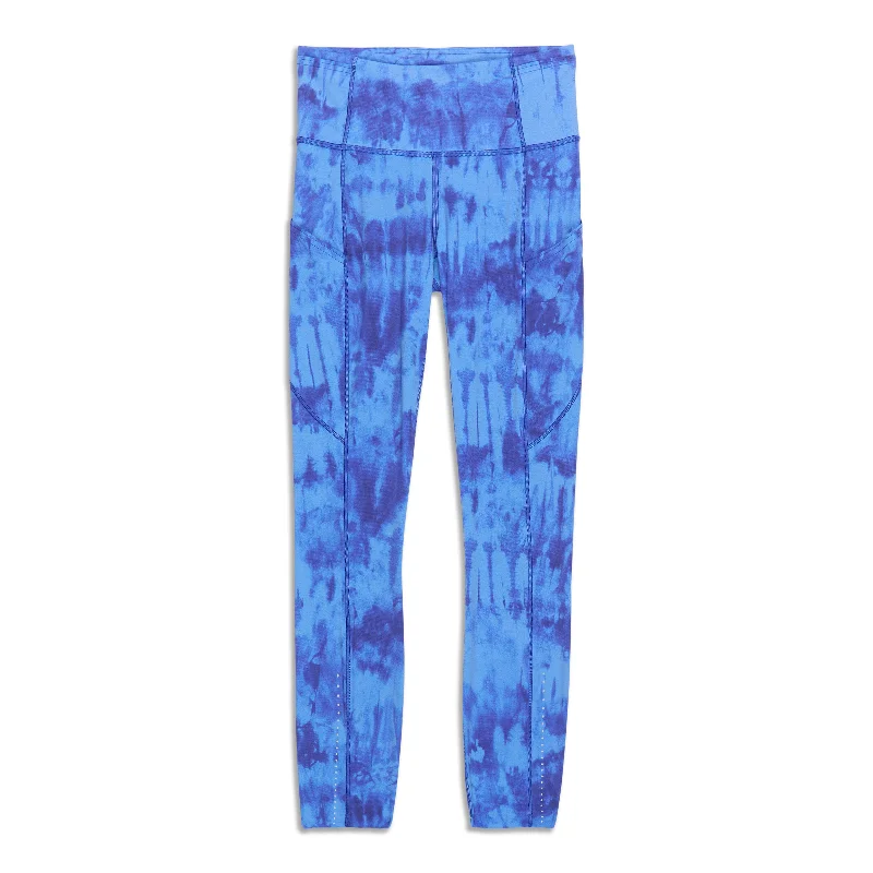 Fast And Free High Rise Legging - Resale Trendy Digital Print Leggings
