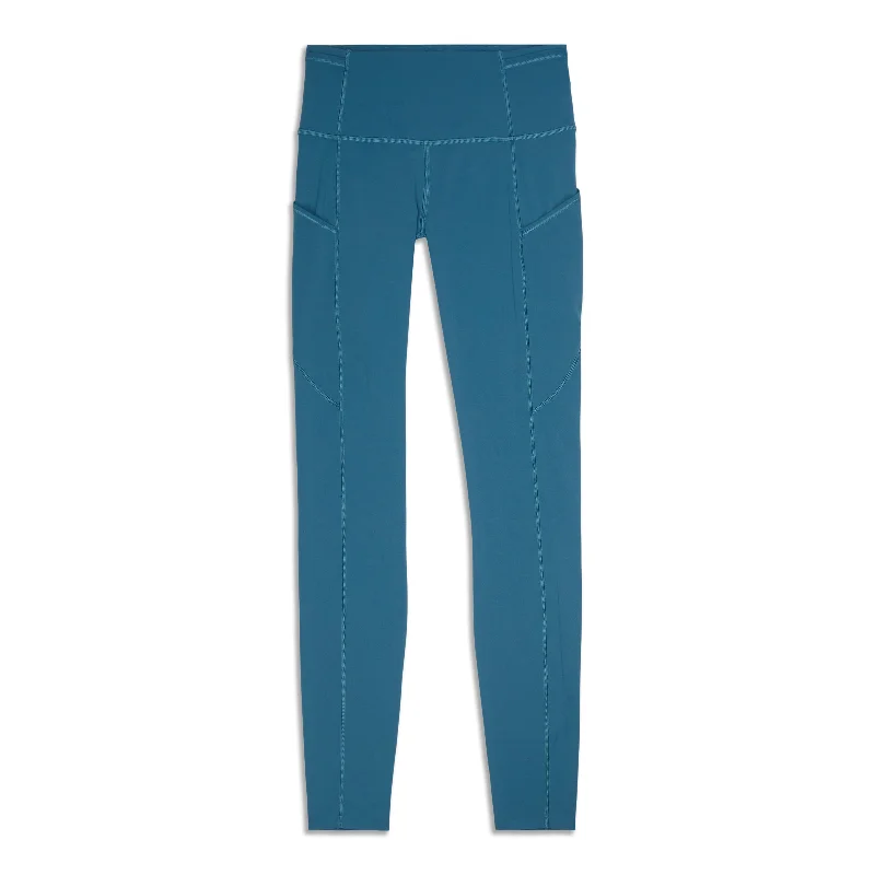 Fast And Free High Rise Legging - Resale Trendy Colorblock Print Leggings