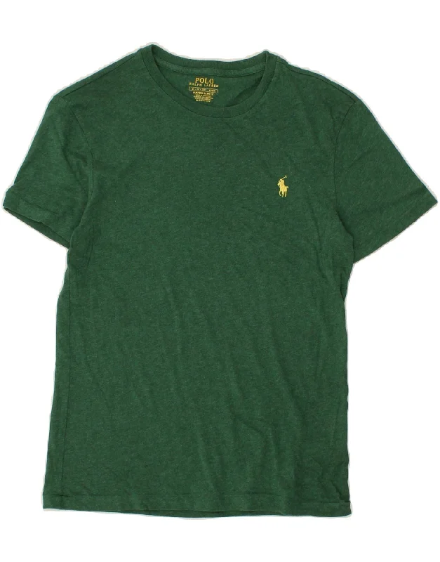 POLO RALPH LAUREN Mens Custom Slim Fit T-Shirt Top XS Green Cotton Hooded Caped Shawl Collar POLO RALPH LAUREN Mens Custom Slim Fit T-Shirt Top XS Green Cotton Hooded Caped Shawl Collar