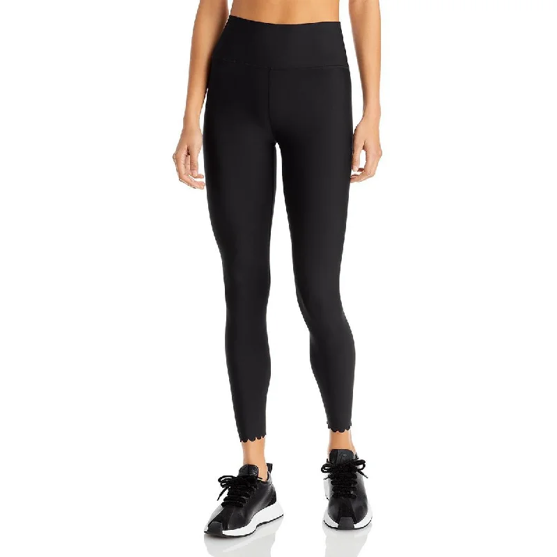 Aqua Womens High Rise Running Athletic Leggings Comfortable Bootcut Workout Leggings