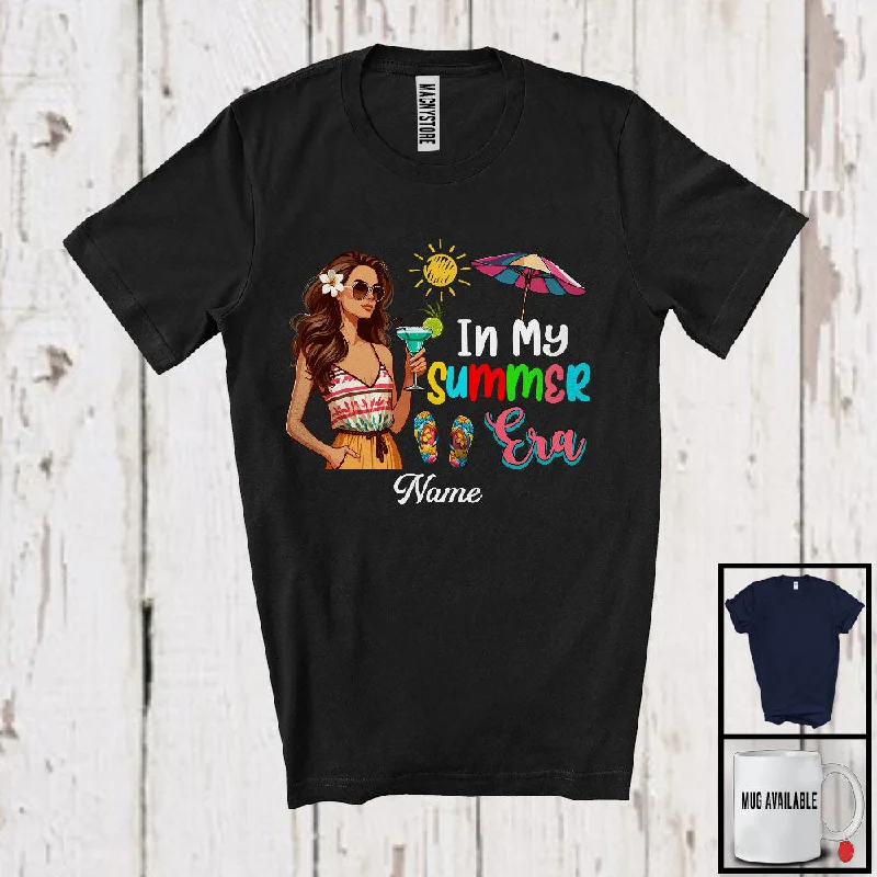 Personalized In My Summer Era, Happy Summer Vacation Custom Name Women Sunglasses Cocktail T-Shirt Handmade Hand-knitted Hand-woven Personalized In My Summer Era, Happy Summer Vacation Custom Name Women Sunglasses Cocktail T-Shirt Handmade Hand-knitted Hand-woven