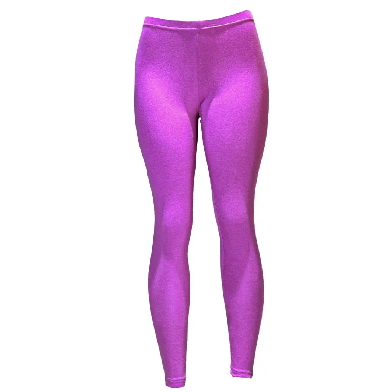 Violet Long Legging Trendy Colorblock Print Leggings