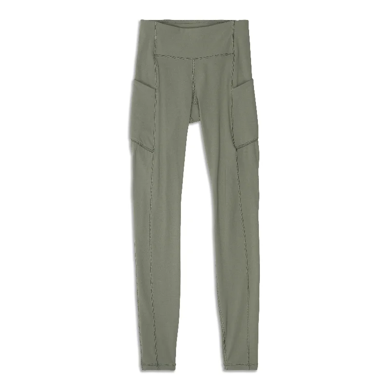 Speed Up Mid Rise Legging - Resale Trendy Colorblock Print Leggings