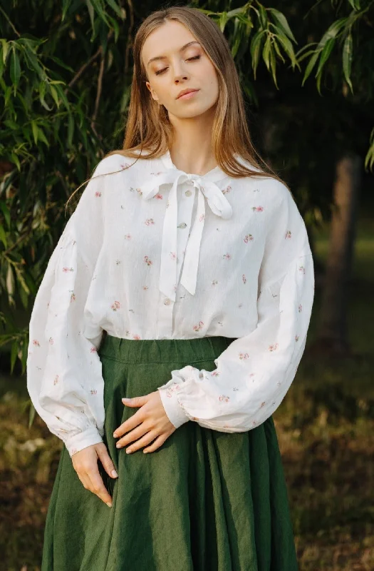 Clementine Shirt, Long Sleeve Elasticated Padded Insulated