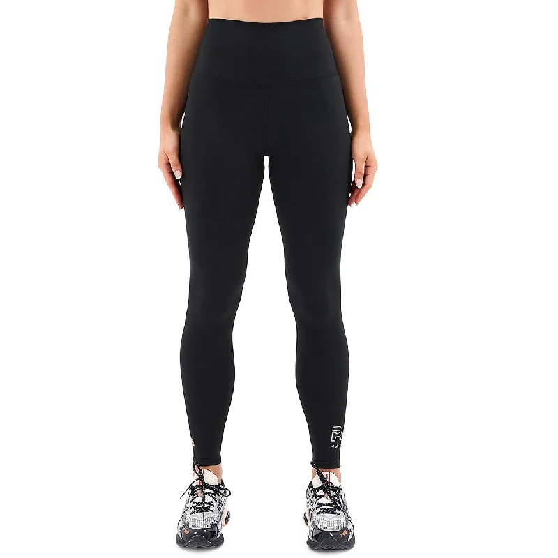 P.E Nation Womens Recharge Logo Knit Leggings Fashionable High-Rise Leggings