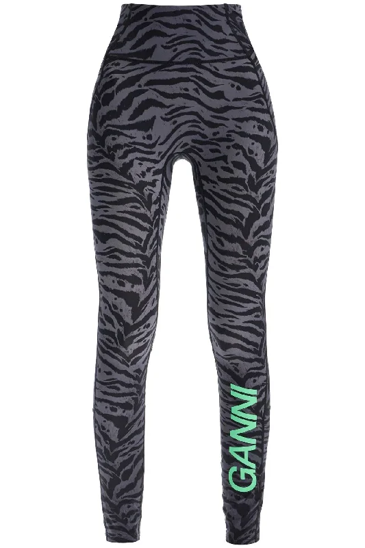 animal print sports leggings T3960 PHANTOM Comfortable Power Mesh Leggings