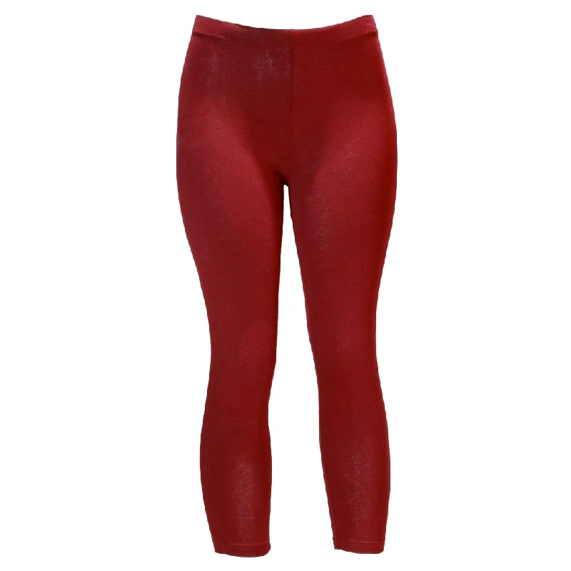 Red Cropped Legging Stylish Printed Sport Leggings