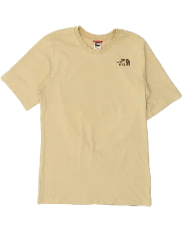 THE NORTH FACE Mens Graphic T-Shirt Top XS Beige Cotton Solid Color Striped Floral