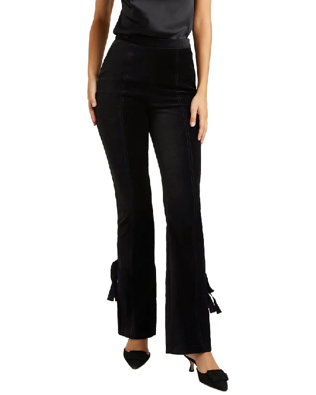 Cinq à Sept Velvet Long Lou Pant Casual Plaid Pants