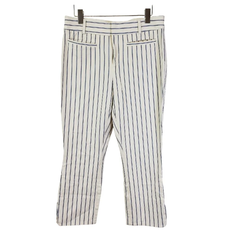Anthropologie The Essential Slim Striped Crop Pants Size 6 Slim Fit Casual Pants