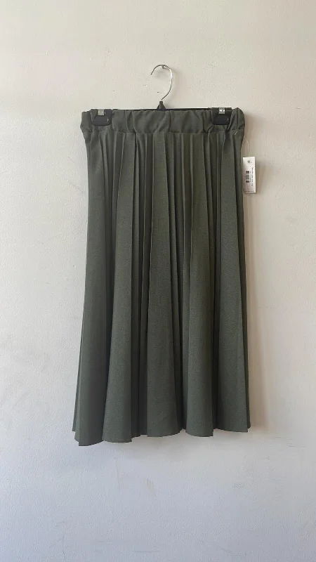 Olive Boxpleat Skirt 469 seamless skirt comfort