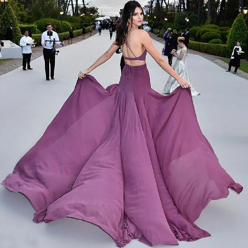 Kendall Jenner Inspired Prom Dress, Spaghetti Straps Jersey Prom Dress, A-Line Prom Dress, KX138 Tunics Formal black