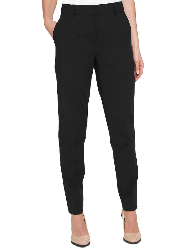 Essex Womens Slim Mid-Rise Skinny Pants Trendy Palazzo Pants