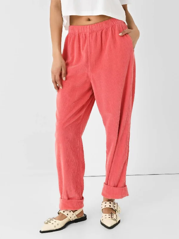 Padow Pant In Geranium Chnie Elegant Wool Trousers