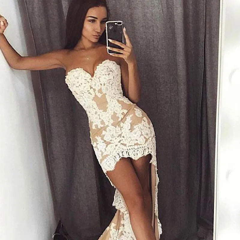 Long Prom Dresses, Lace Prom Dresses, Mermaid Party Prom Dresses, Applique Evening Dresses, Sweet Heart Prom Dresses , Sexy Prom Dresses, LB0454 Tunics Luxurious high-end