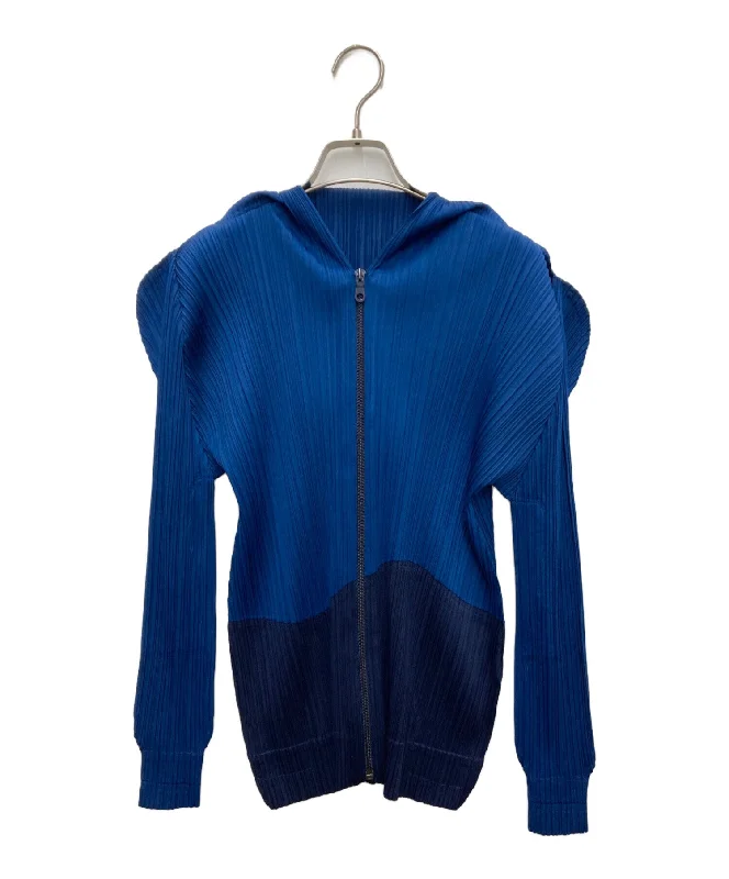 [Pre-owned] PLEATS PLEASE Pleated Hooded Jacket PP83-JC692 Fleece Fabric Down Fabric Feather Fabric
