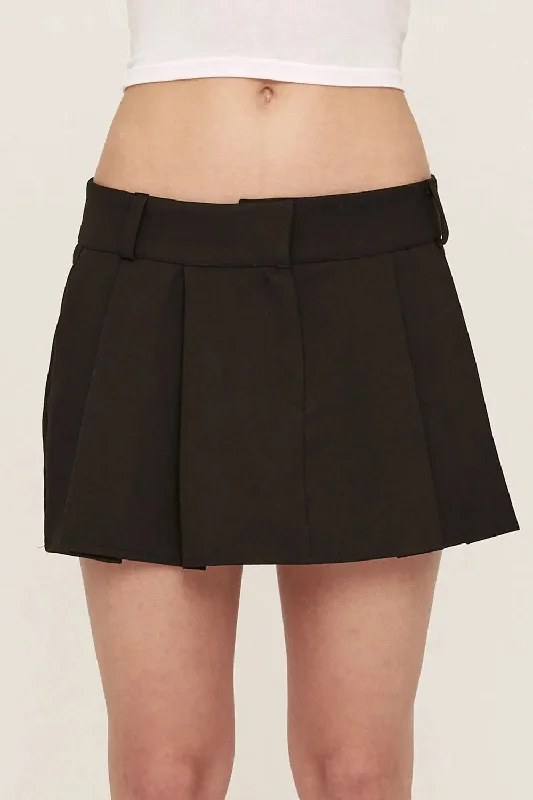 Adair Lowrise Pleat Skirt wool skirt warm