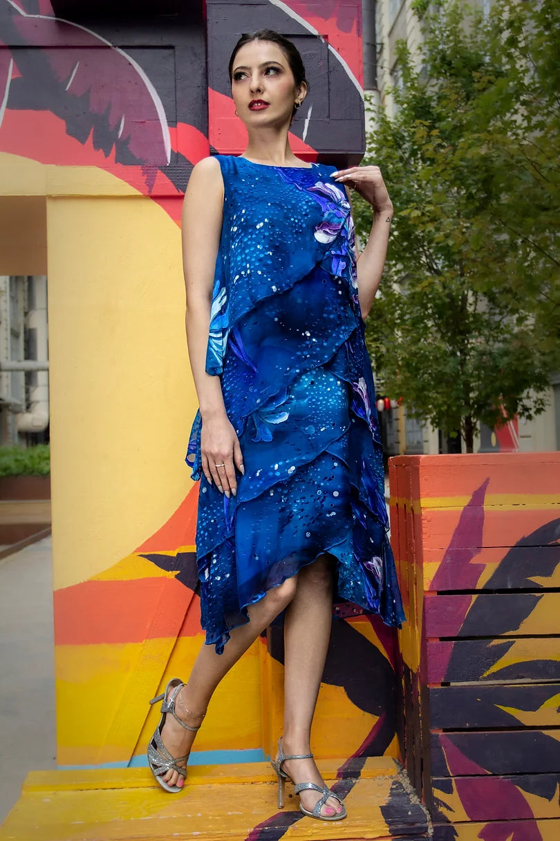Silk Tulip Dress Tunics Custom made