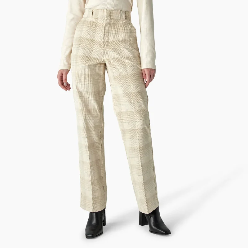 Dickies Women’s Alma Corduroy Pants Stylish Paperbag Waist Pants
