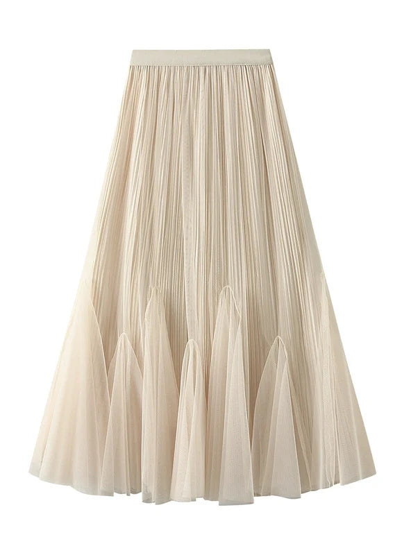 Slim Big Swing Gauze Skirt denim skirt durable