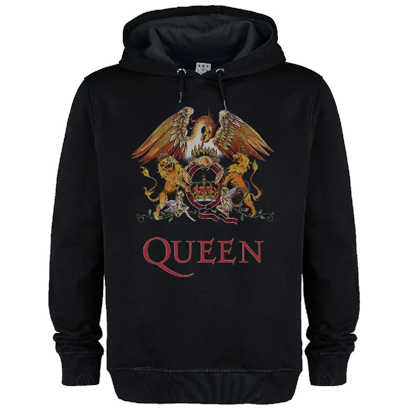 Amplified Queen Unisex Hoodie - Royal Crest- Official Licensed Product Hoodie with Earth Tones Natural Calm Amplified Queen Unisex Hoodie - Royal Crest- Official Licensed Product Hoodie with Earth Tones Natural Calm