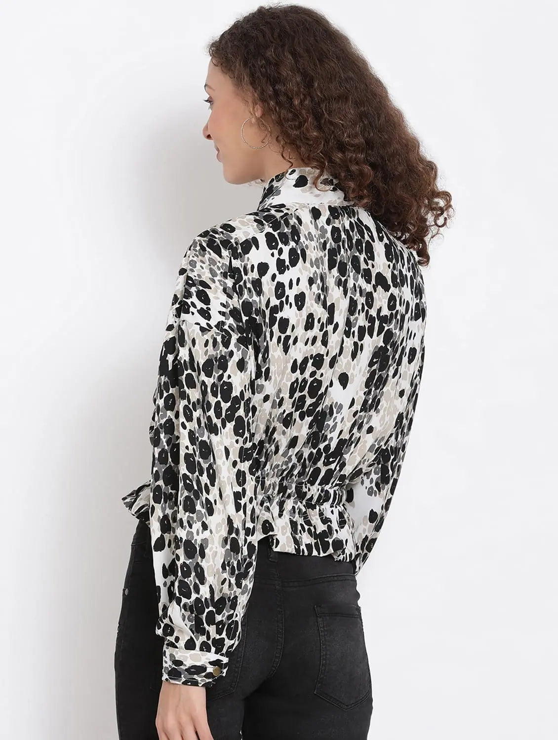 Women Printed Multi Full Sleeve Jacket Striped Jacket Polka Dot Jacket Floral Jacket