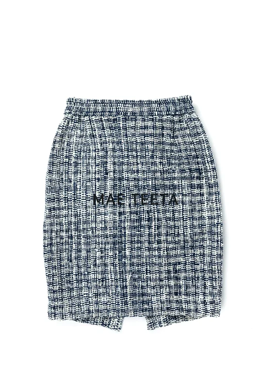 A Line Skirt Blur Turtle Shell cashmere skirt fine
