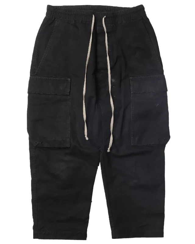 FW17 "GLITTER" Drop-Crotch Cargo Pants Relaxed Lounge Trousers