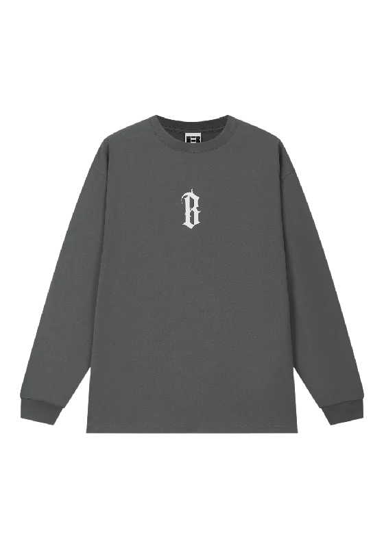 Gothic Font classic Logo Sweatshirt Hoodie with Camouflage Military Edgy