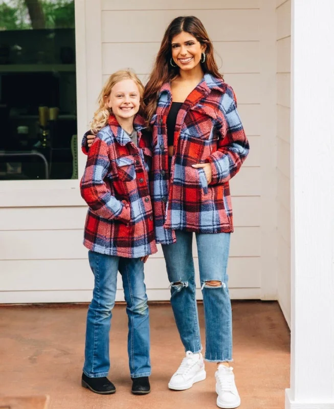Mommy & Me Cozy By The Fire Jacket Wool Jacket Cashmere Jacket Tweed Jacket