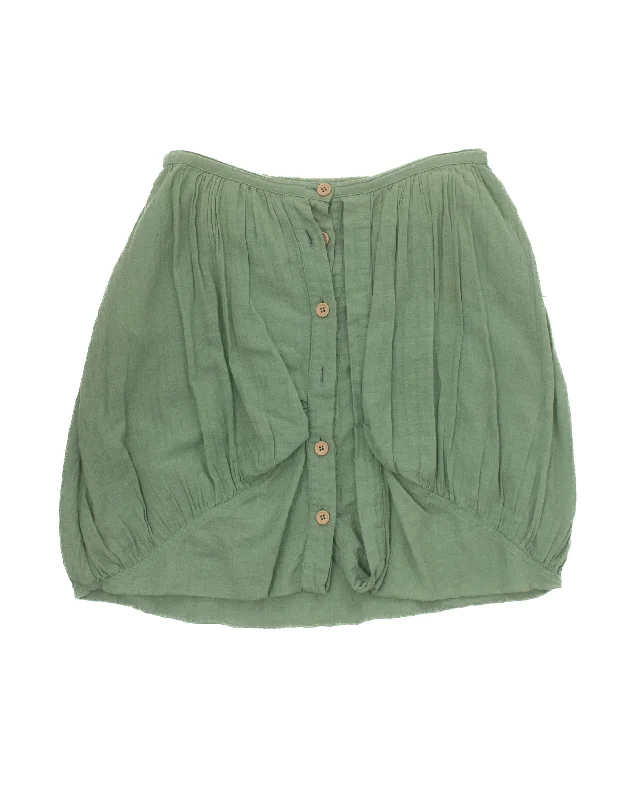 hussein chalayan double layered skirt wool skirt warm