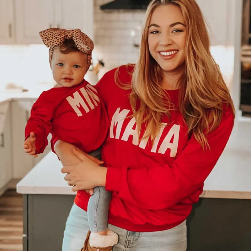 Wholesale Cotton Letter Printed Round Neck Mother and Daughter Hoodies Hoodie with Hidden Zipper Minimalist Clean Wholesale Cotton Letter Printed Round Neck Mother and Daughter Hoodies Hoodie with Hidden Zipper Minimalist Clean
