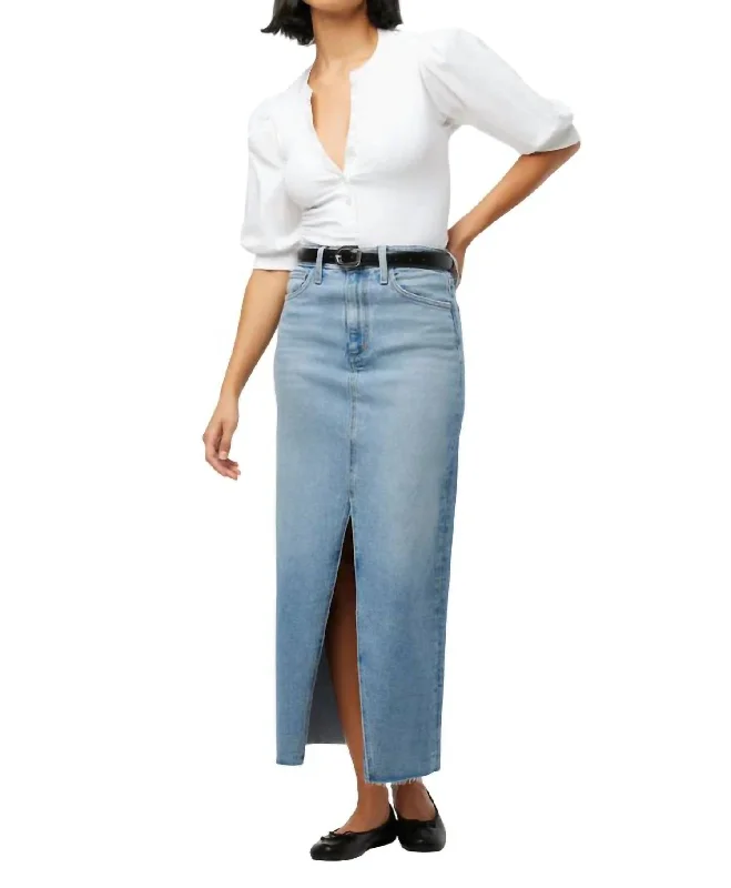 Eva Maxi Skirt In Pazazz cashmere skirt rich