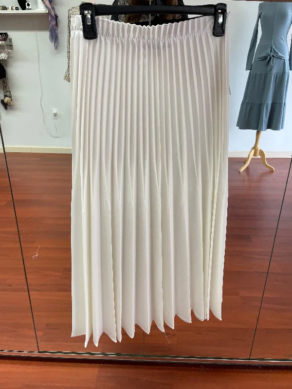 Cascading Pleated MIDI Skirt 541 wool skirt thick