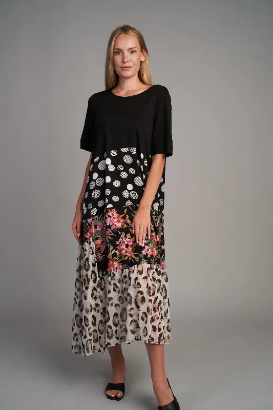 Tiered Animal Print Dress Tunics Handmade artisanal