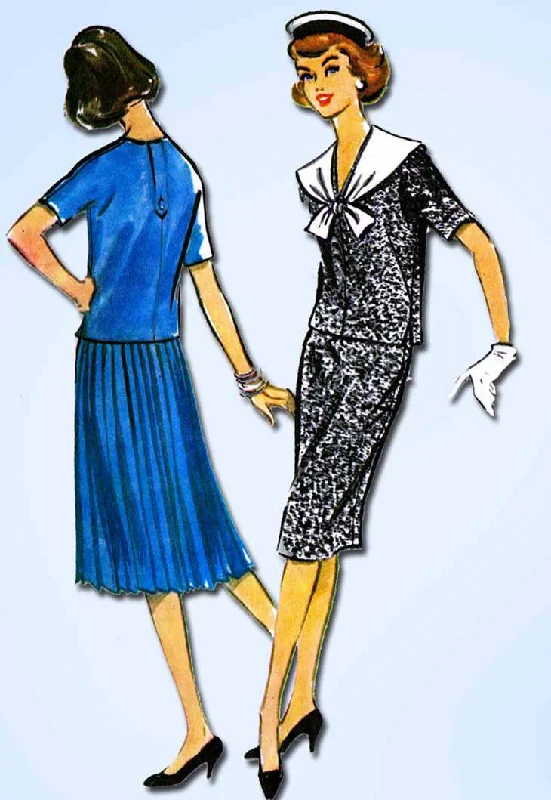1950s Vintage McCalls Sewing Pattern 4631 Misses 2 Pc Sailor Dress Size 10 30B Tunics Timeless classic 1950s Vintage McCalls Sewing Pattern 4631 Misses 2 Pc Sailor Dress Size 10 30B Tunics Timeless classic