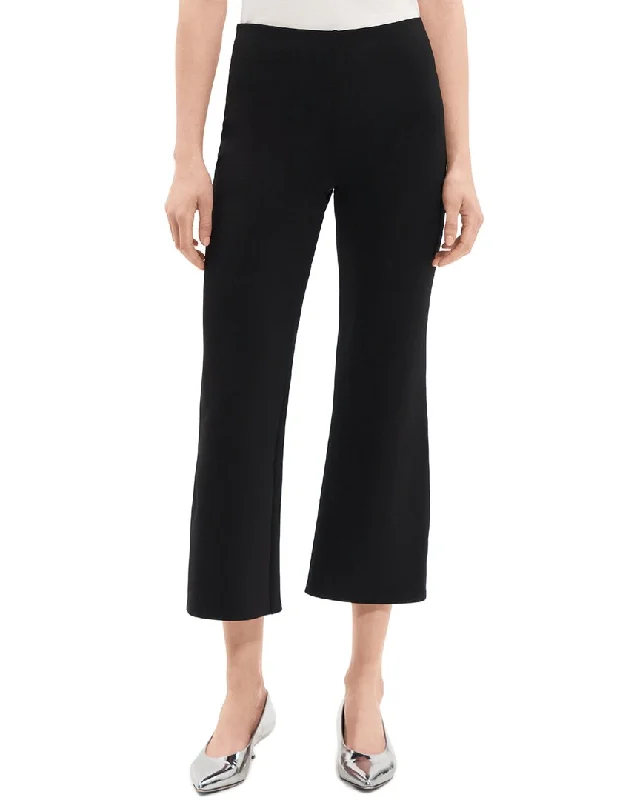 Theory Kick Pant Trendy Wide-Legged Trousers