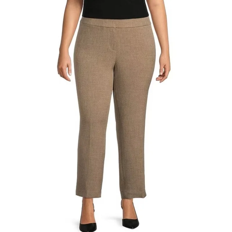 KASPER Women's Dress Pants 24W PLUS Cypress Slim Fit High Waist Flat Front NWT Elegant Silk Pants KASPER Women's Dress Pants 24W PLUS Cypress Slim Fit High Waist Flat Front NWT Elegant Silk Pants