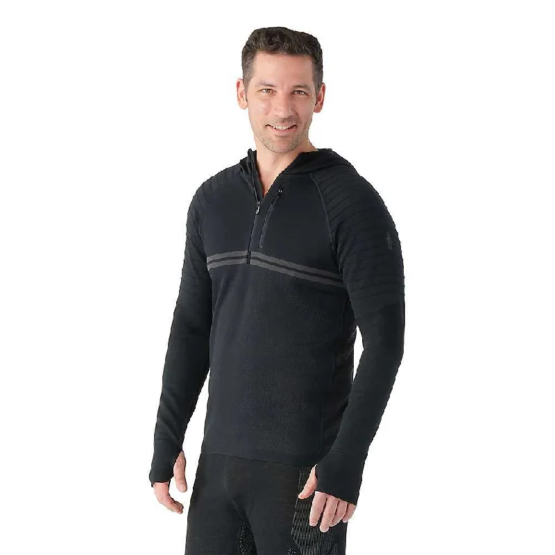 Smartwool Mens Intraknit Merino Tech 1/2 Zip Hoodie Cotton Hoodie Fleece Lining Warmth