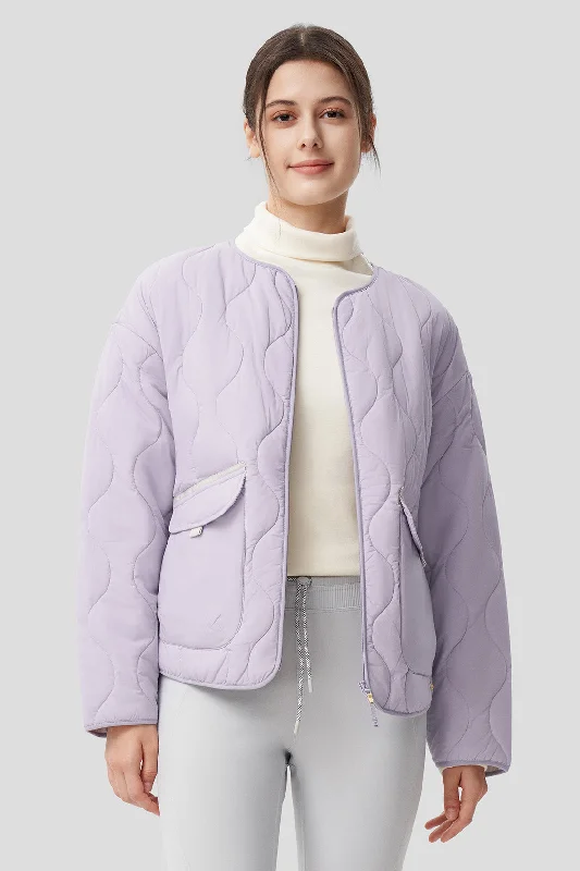 Women's Lightweight Quilted Jacket Faux Fur Jacket Real Fur Jacket Shearling Jacket