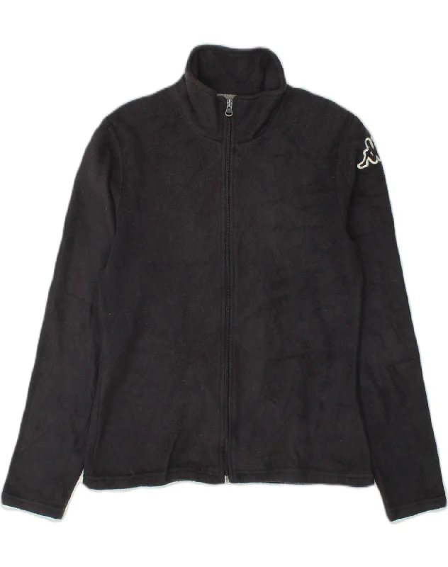 KAPPA Womens Fleece Jacket UK 18 XL Navy Blue Polyester Fitted Jacket Loose Jacket Oversized Jacket KAPPA Womens Fleece Jacket UK 18 XL Navy Blue Polyester Fitted Jacket Loose Jacket Oversized Jacket