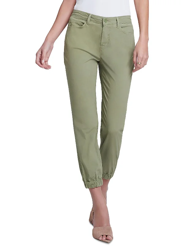 Womens Solid Casual Jogger Pants Comfortable Denim Pants