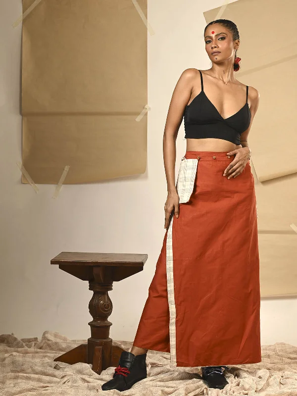 Taana Baana Reversible Wrap Skirt Dual lightweight skirt design