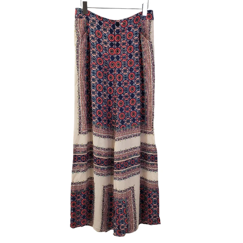 Anthropologie Elevenses Yida Wide Leg Graphic Print Pants Size 4 Casual Sweatpants Style