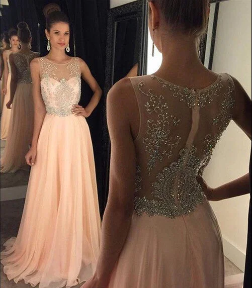 Blush Pink Sexy Prom Dresses, See Through Long Prom Dress, Sexy Prom Dress, 2016 Prom Dress, Dresses For Prom, Party Evening Prom Dress, 17003 Tunics Party sparkling