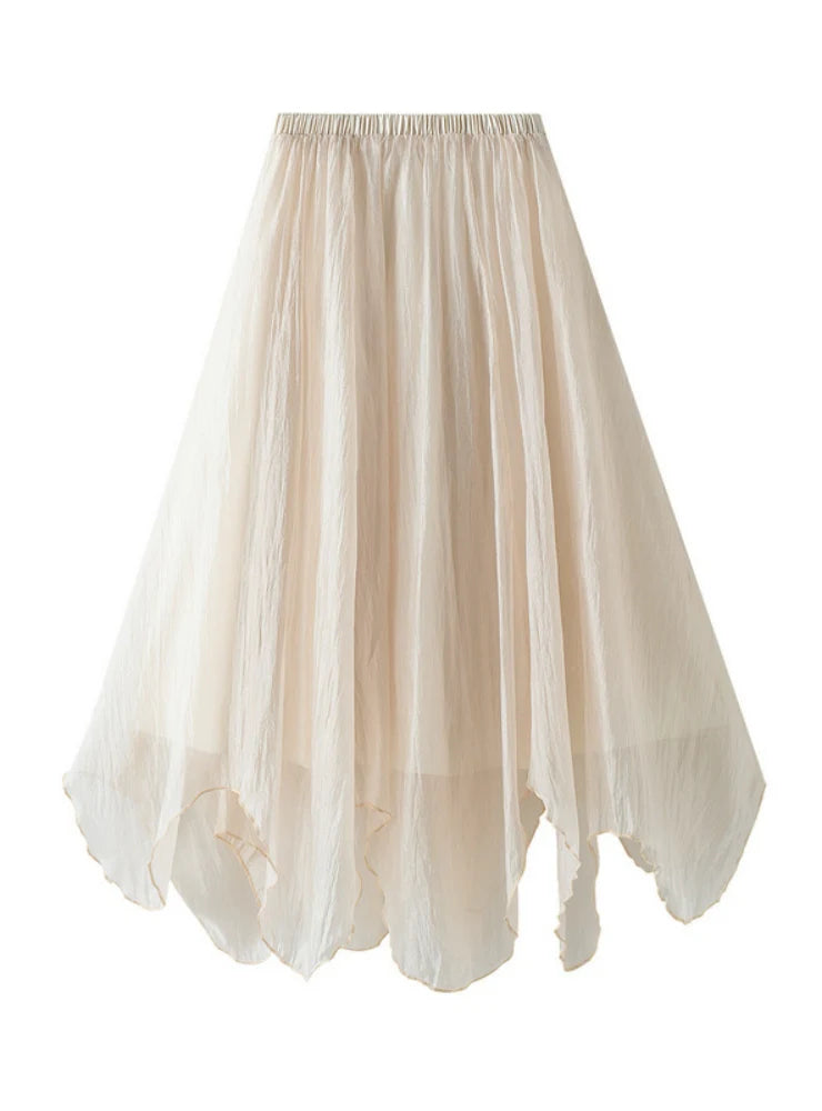 Women Irregular A-line Skirt corduroy skirt comfortable