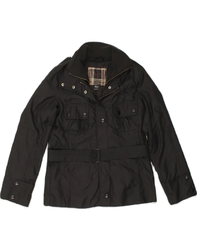 ESPRIT Womens Military Padded Jacket UK 8 Small Black Polyester Hooded Jacket Caped Jacket Shawl Collar Jacket ESPRIT Womens Military Padded Jacket UK 8 Small Black Polyester Hooded Jacket Caped Jacket Shawl Collar Jacket
