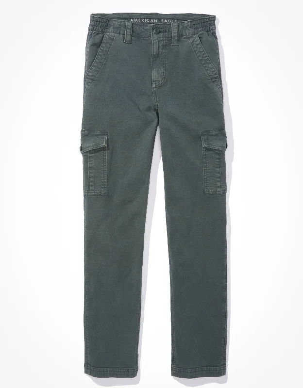AE Stretch Cargo Straight Pant Formal Linen Trousers